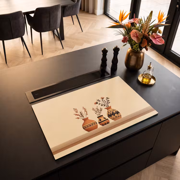 Inductie beschermer - Vazen - Bloemen - Bladeren - Minimalistisch — 5