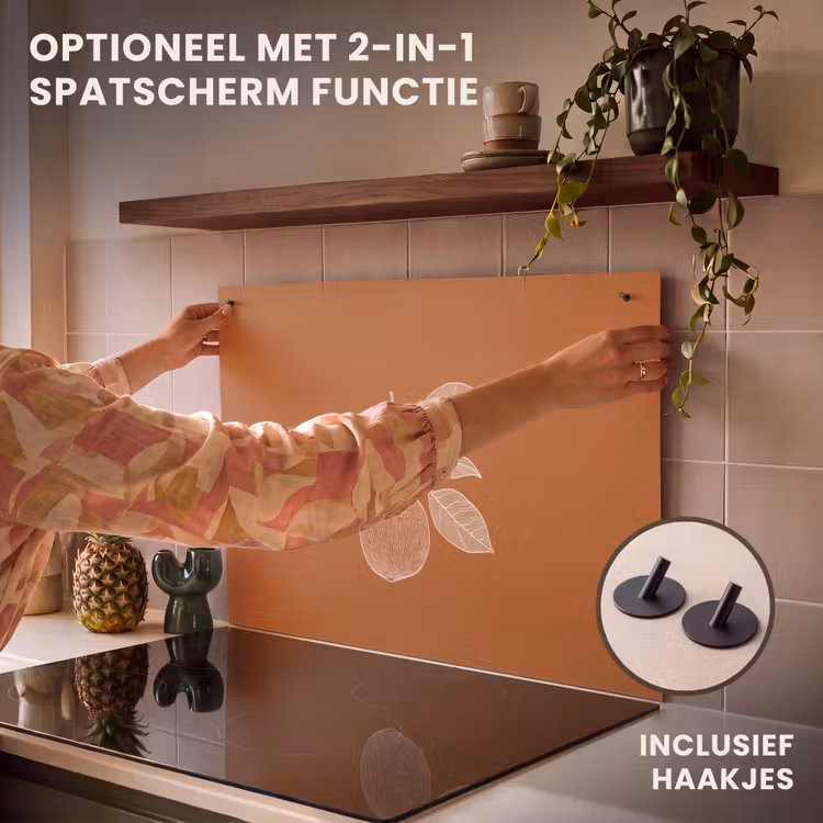 Inductie beschermer - Sinaasappel - Getekend - Bladeren - Bruin — 10