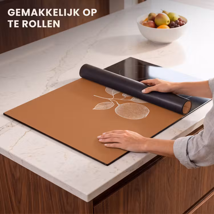 Inductie beschermer - Sinaasappel - Getekend - Bladeren - Bruin — 7