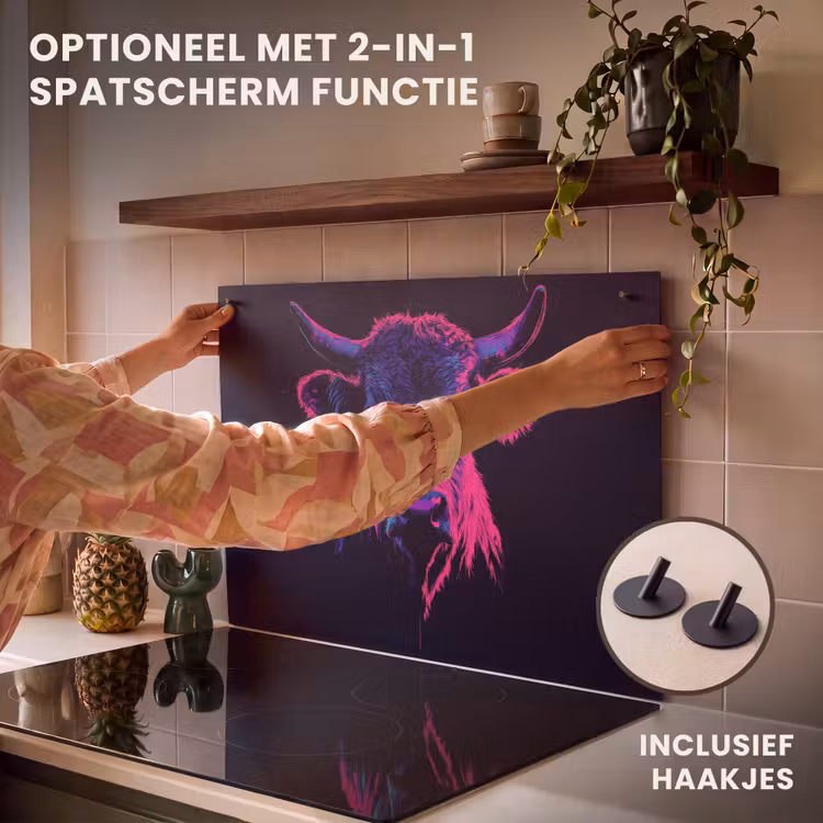 Inductie beschermer - Stier - Neon - Zwart - Kleur — 10