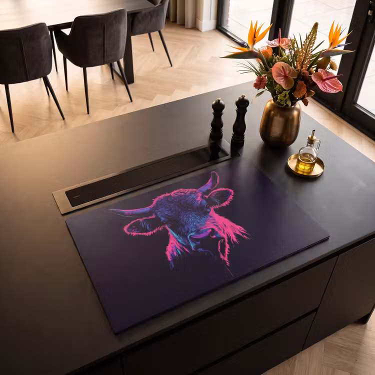 Inductie beschermer - Stier - Neon - Zwart - Kleur — 5