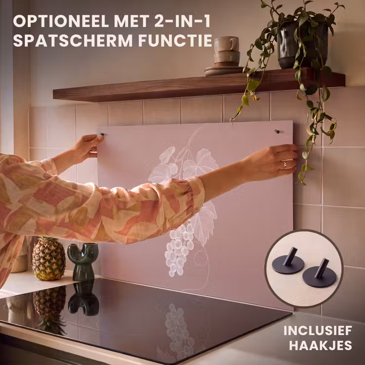 Inductie beschermer - Tros - Druiven - Illustratie - Bladeren — 10