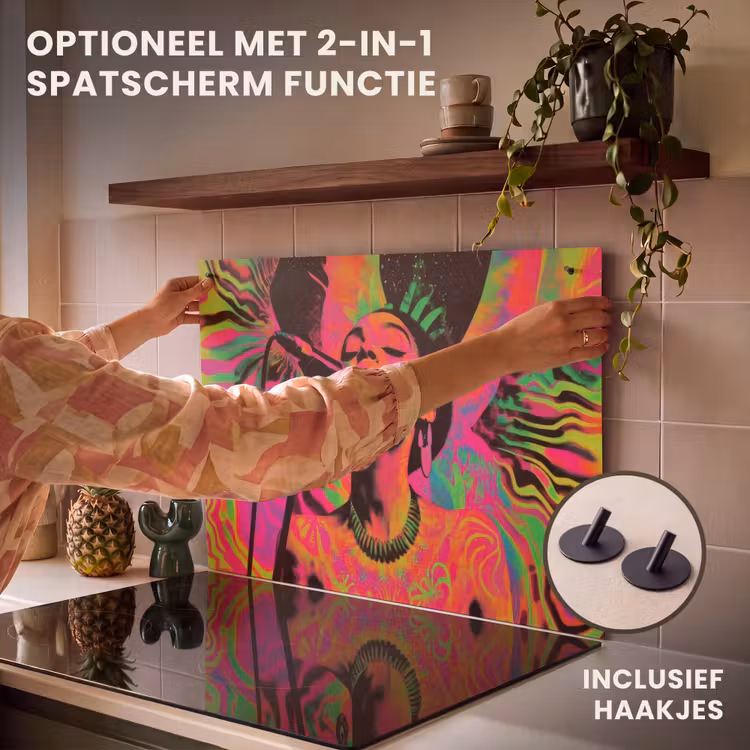 Inductie beschermer - Vrouw - Microfoon - Neon — 10