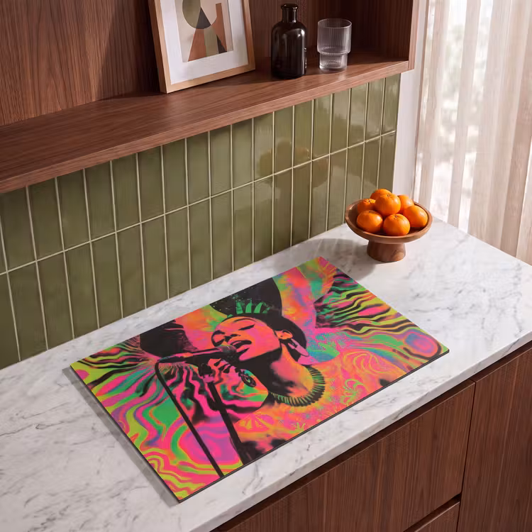Inductie beschermer - Vrouw - Microfoon - Neon — 8