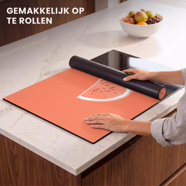 Inductie beschermer - Watermeloen - Lijnen - Koraalrood — 7
