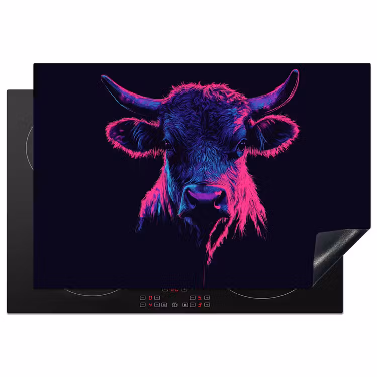 Inductie beschermer - Stier - Neon - Zwart - Kleur — 1