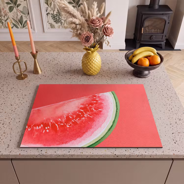 Inductie beschermer - Watermeloen - Rood - Zomers — 2