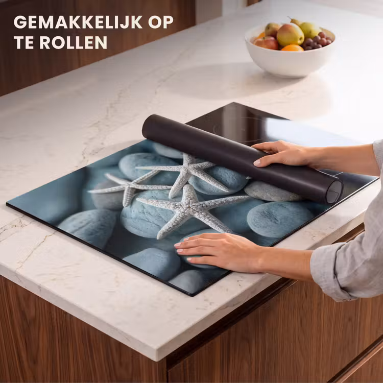 Inductie beschermer - Zeesterren - Stenen - Wit — 7