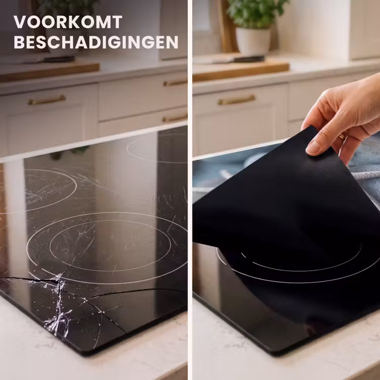 Inductie beschermer - Zeesterren - Stenen - Wit — 3