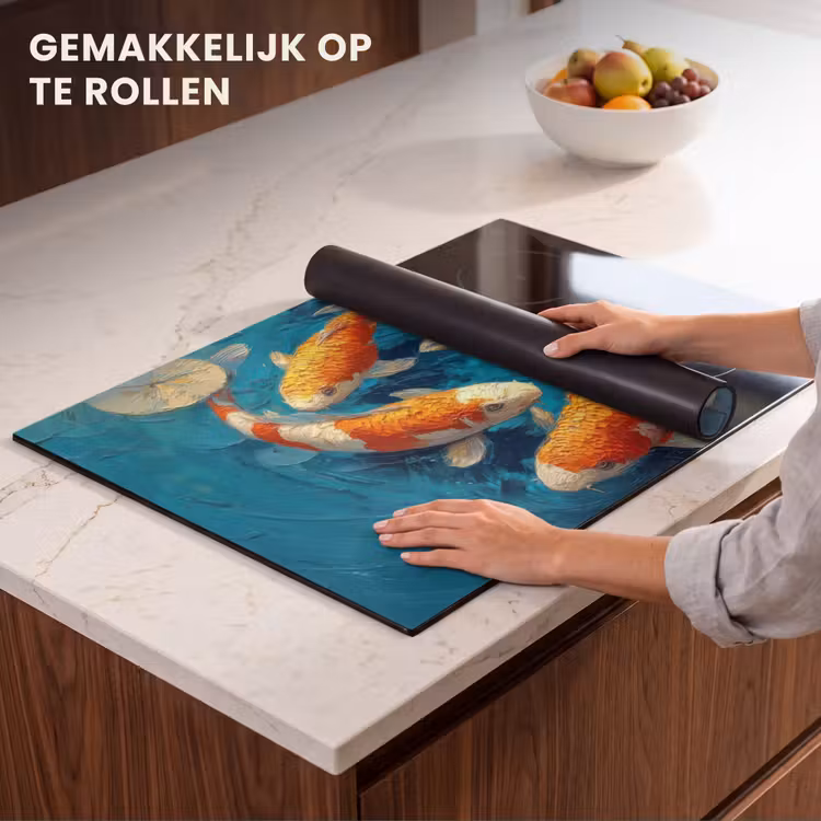 Inductie beschermer - Vissen - Waterlelies - Oranje - Water — 7
