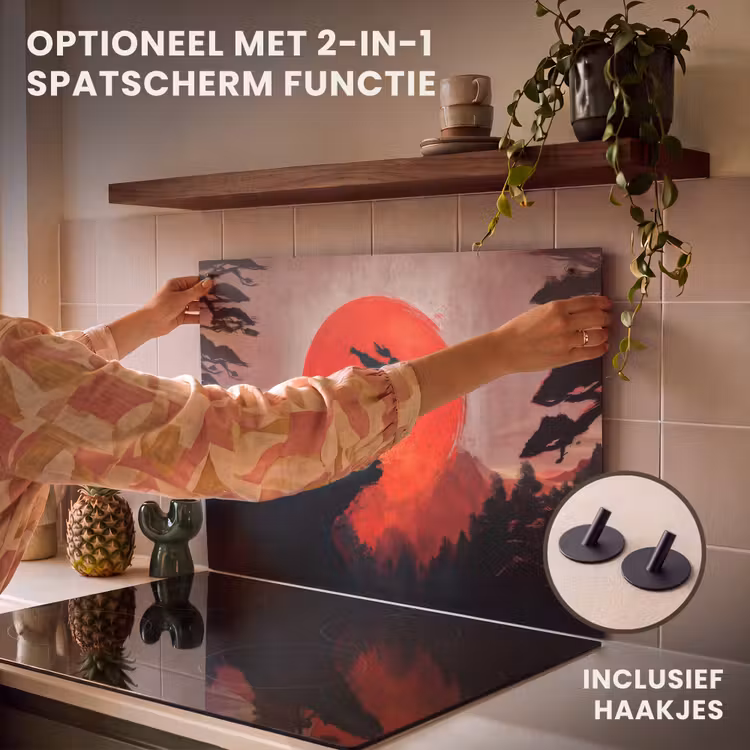 Inductie beschermer - Zon - Krijger - Bomen - Bergen — 10