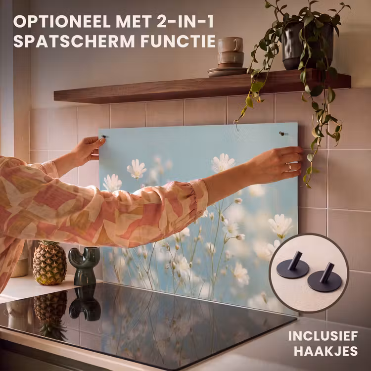 Inductie beschermer - Stengels - Bloemen - Lucht - Wit — 10