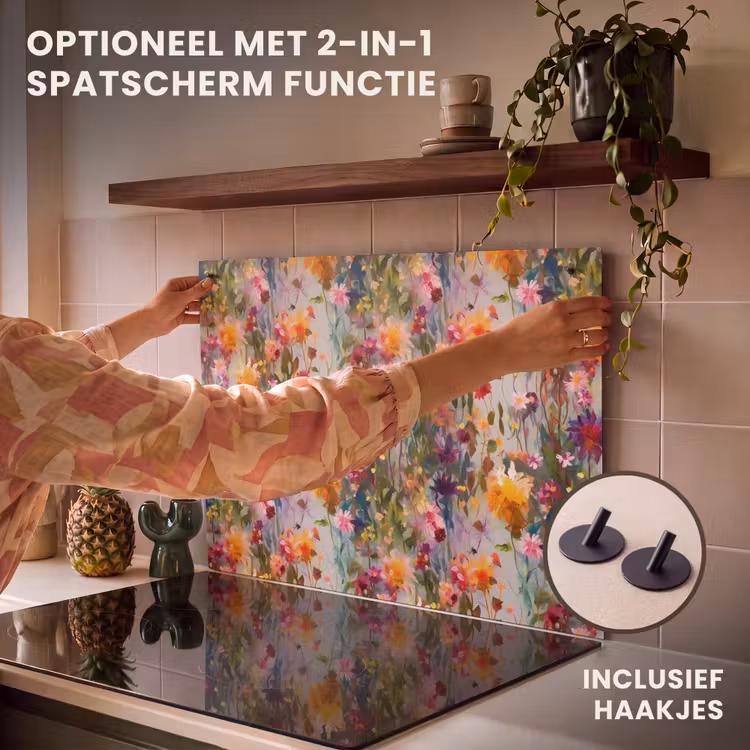 Inductie beschermer - Zomers - Kleurrijk - Patroon - Bloemen — 10