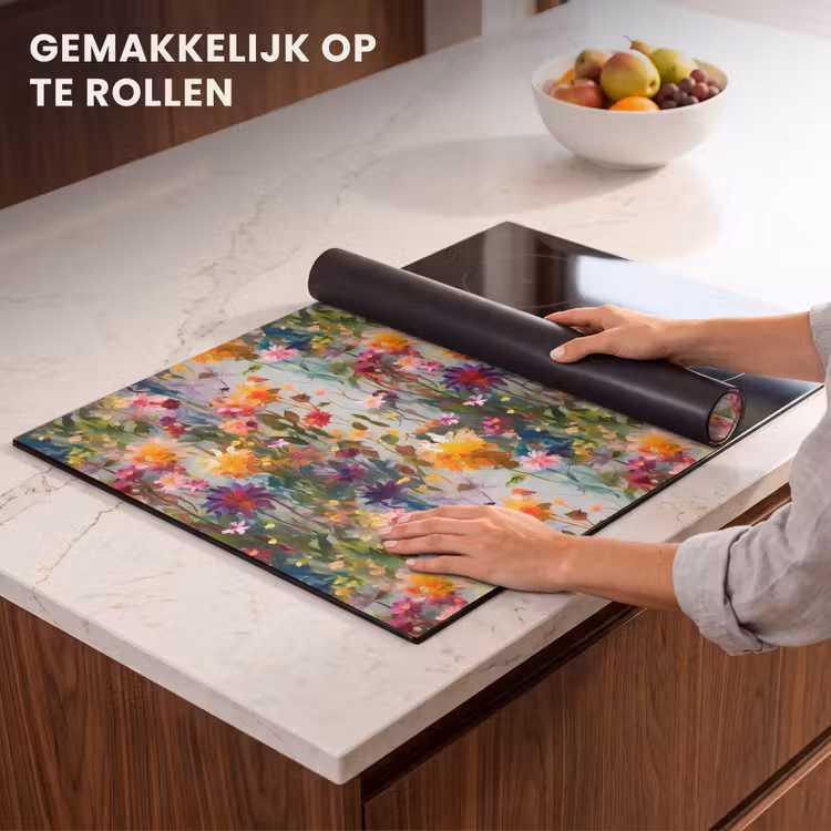 Inductie beschermer - Zomers - Kleurrijk - Patroon - Bloemen — 7
