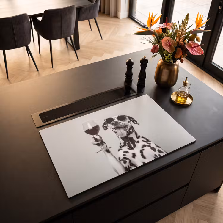 Inductie beschermer - Zonnebril - Dalmatiër - Wijnglas - Tong — 5
