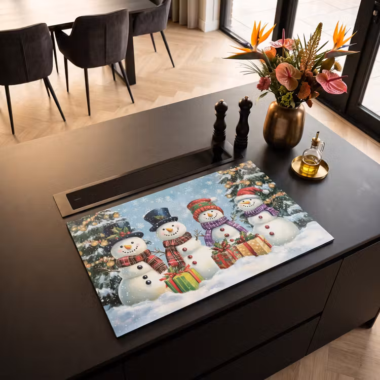 Inductie beschermer - Vrolijk - Sneeuw - Kleurrijk — 5