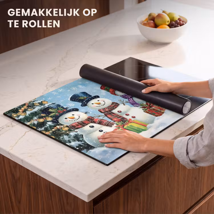 Inductie beschermer - Vrolijk - Sneeuw - Kleurrijk — 7