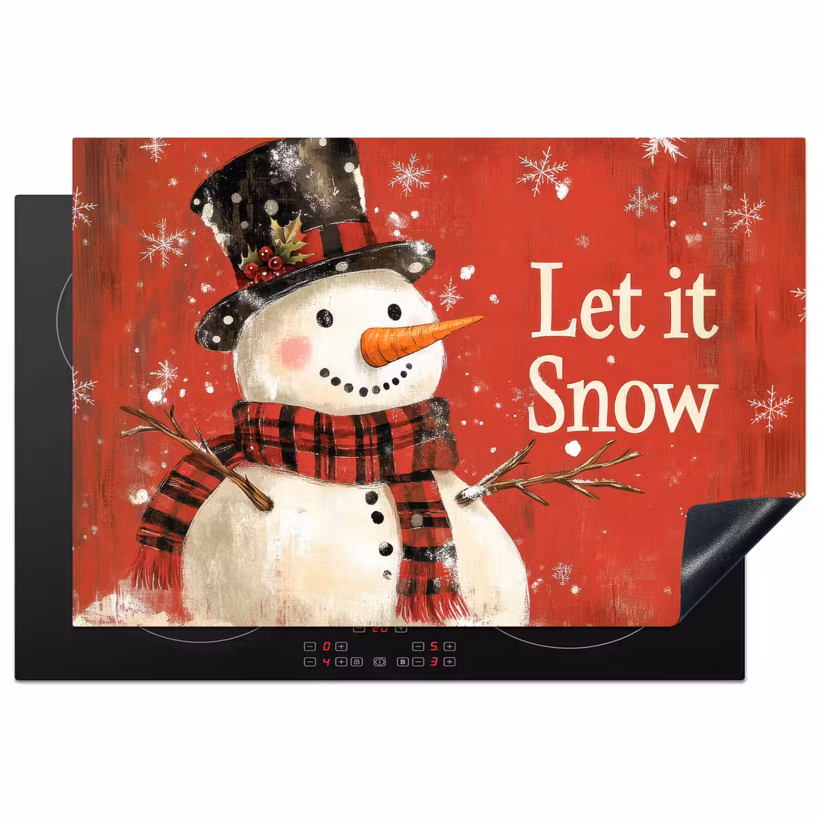 Inductie beschermer - Sneeuwpret - Winter - Sneeuwpop — 1