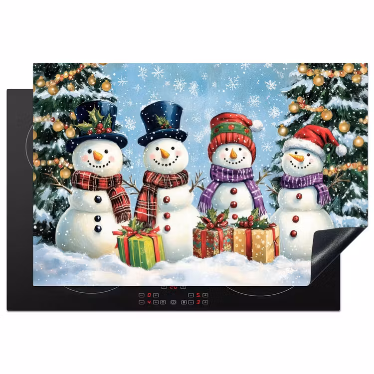 Inductie beschermer - Vrolijk - Sneeuw - Kleurrijk — 1