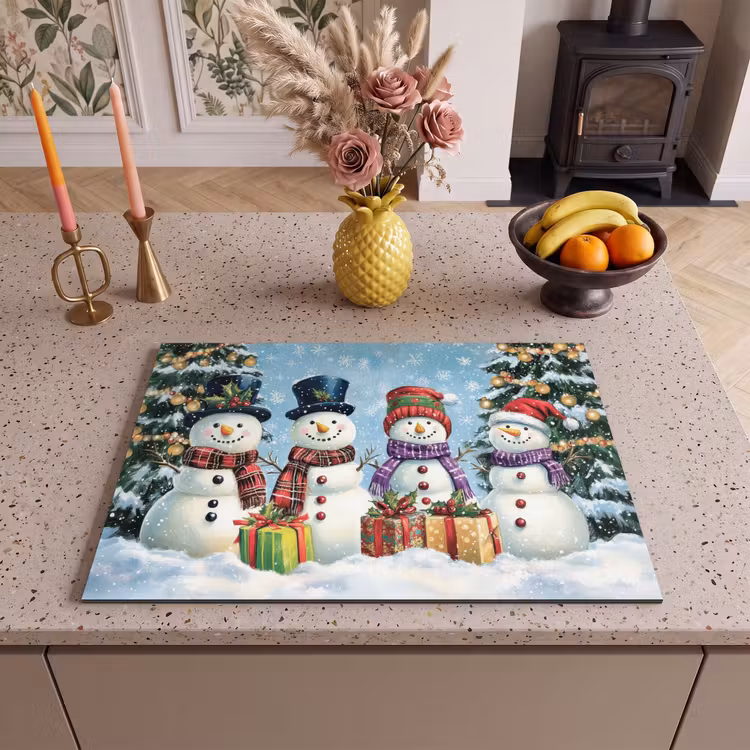 Inductie beschermer - Vrolijk - Sneeuw - Kleurrijk — 2