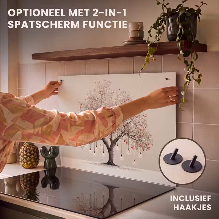 Inductie beschermer - Lichtboom - Winter - Kerst - Meerkleurig — 10