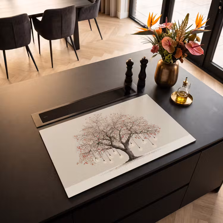 Inductie beschermer - Lichtboom - Winter - Kerst - Meerkleurig — 5