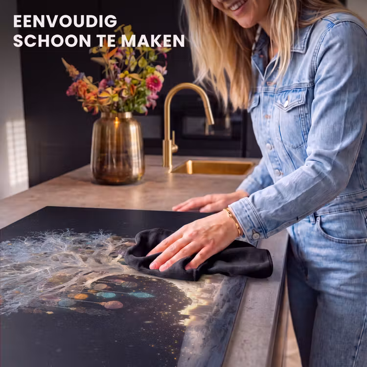 Inductie beschermer - Sneeuwboom - Lichtjes - Wit - Kleurrijk — 6