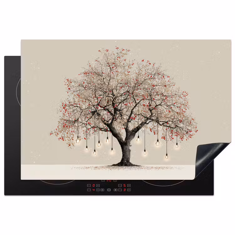 Inductie beschermer - Lichtboom - Winter - Kerst - Meerkleurig — 1