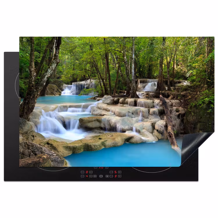 Inductie beschermer - Waterval - Natuur - Rivier - Bos - Water — 1