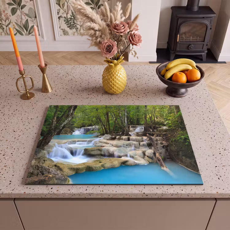 Inductie beschermer - Waterval - Natuur - Rivier - Bos - Water — 2