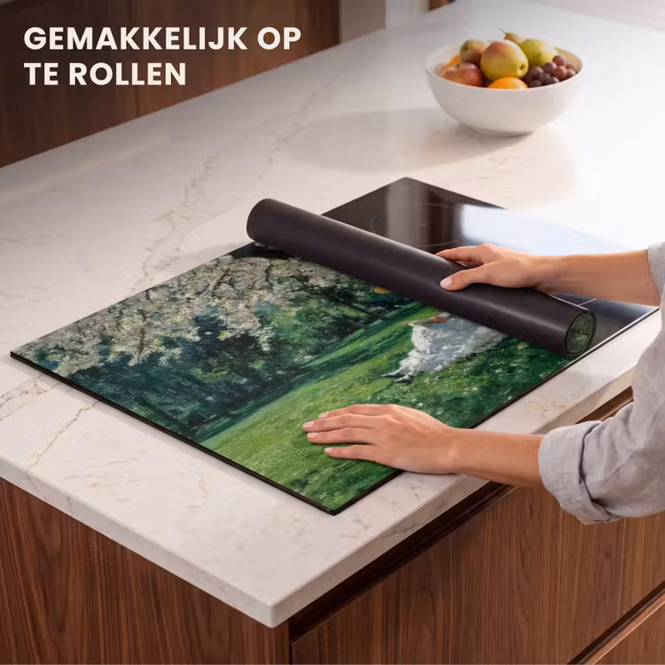 Inductie beschermer - Vrouw - Boom - Boek - Mandje — 7