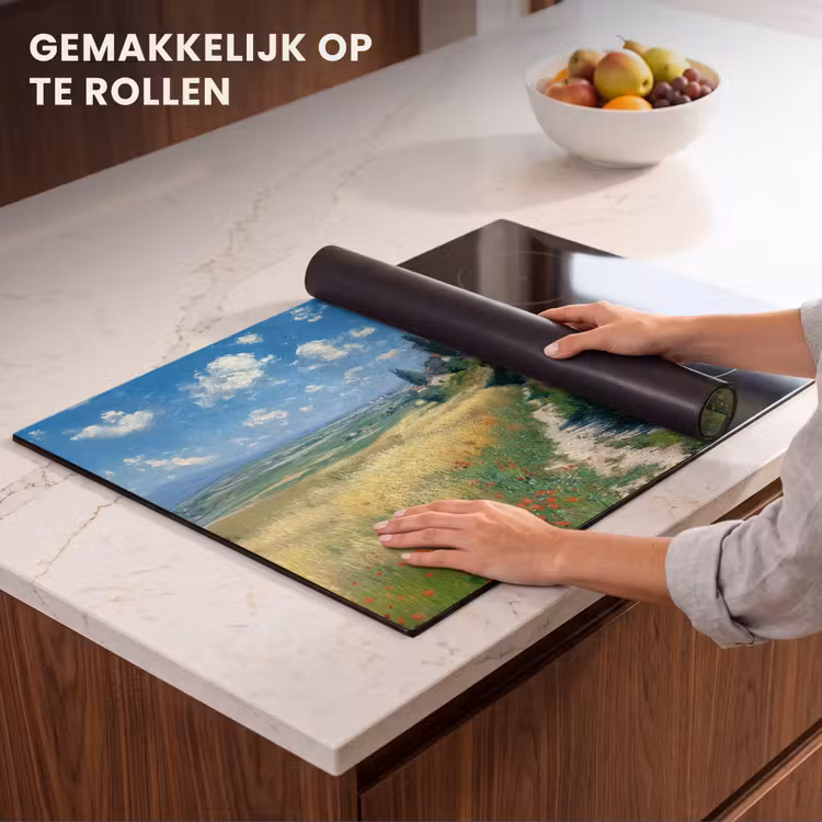Inductie beschermer - Zandpad - Huis - Bomen - Grasveld — 7