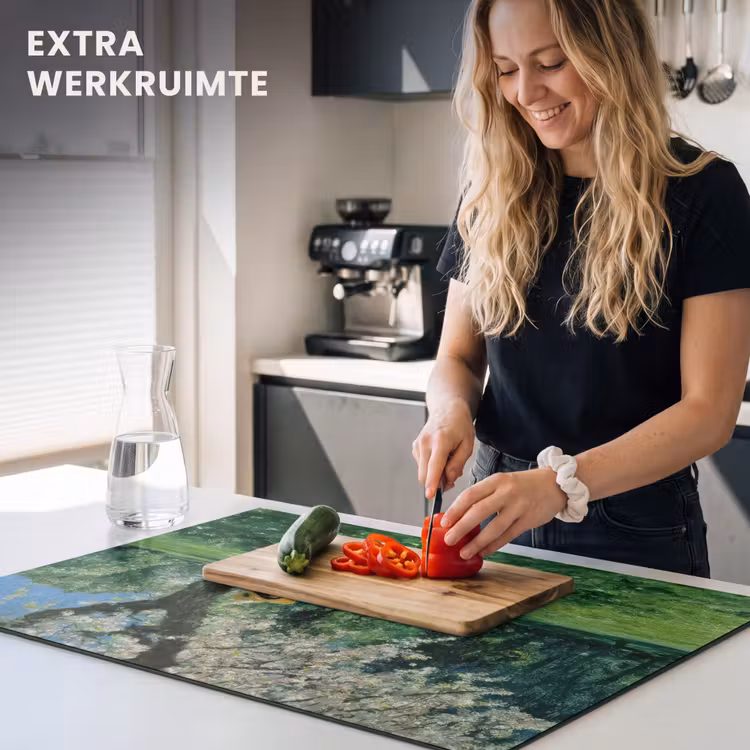 Inductie beschermer - Vrouw - Boom - Boek - Mandje — 4