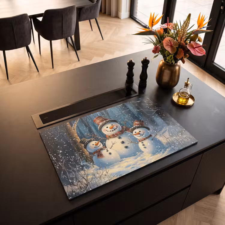Inductie beschermer - Sneeuwpop - Sneeuw - Winter - Bos — 5