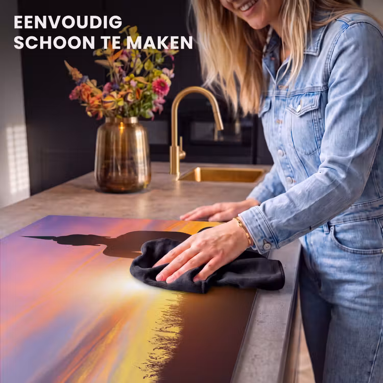 Inductie beschermer - Zonsondergang - Horizon - Boeddha beeld - Buddha - Silhouette — 6