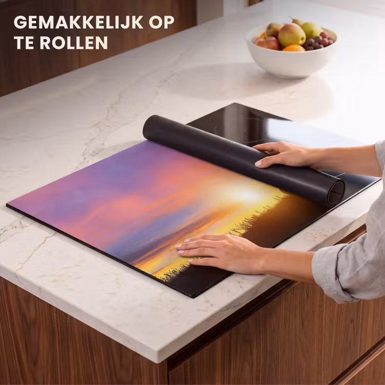 Inductie beschermer - Zonsondergang - Horizon - Boeddha beeld - Buddha - Silhouette — 7