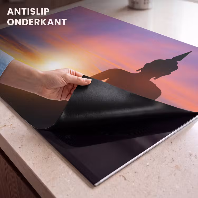 Inductie beschermer - Zonsondergang - Horizon - Boeddha beeld - Buddha - Silhouette — 9