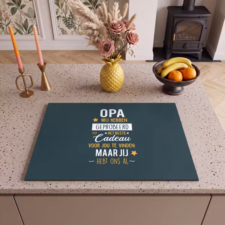 Inductie beschermer - Spreuken - Opa jij hebt ons al - Quotes - Opa — 2