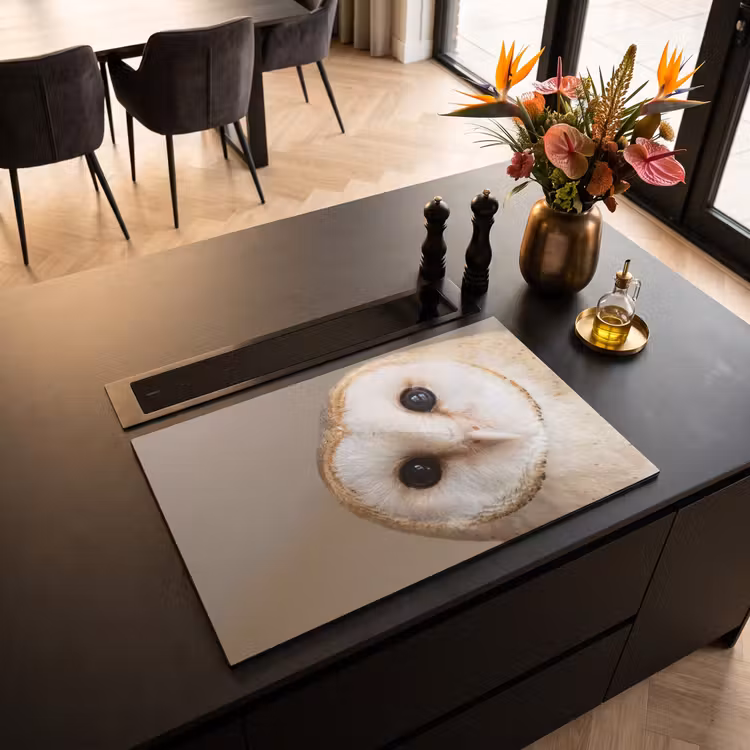 Inductie beschermer - Uil - Bruin - Wit — 5