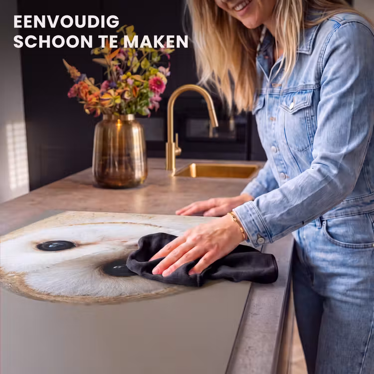 Inductie beschermer - Uil - Bruin - Wit — 6