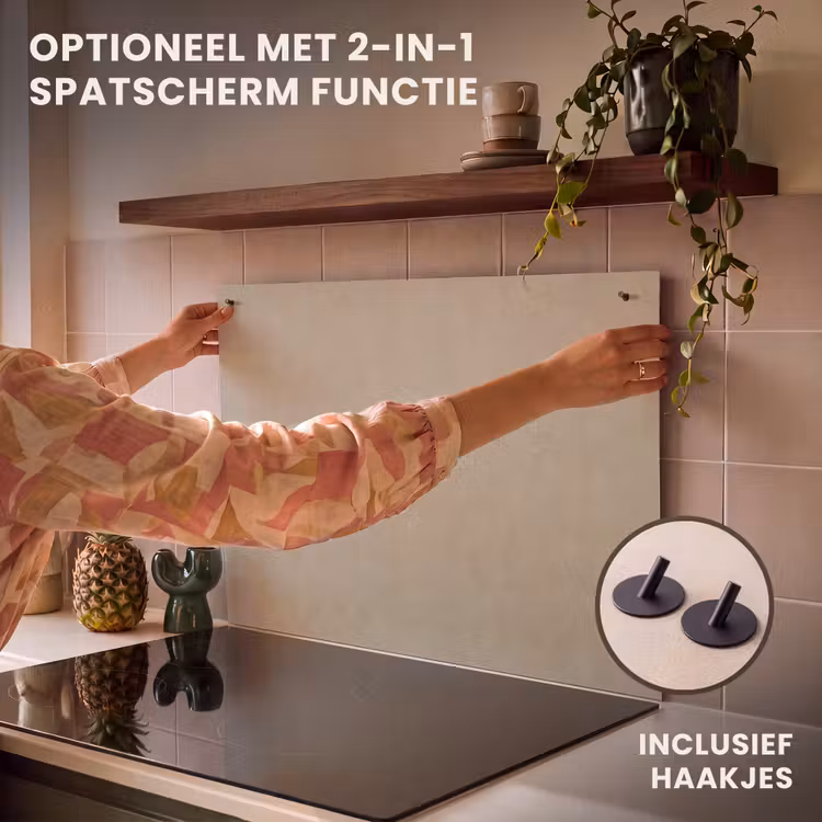 Inductie beschermer - Taupekleur - Gewolkt textuur - Natuurlijk — 10