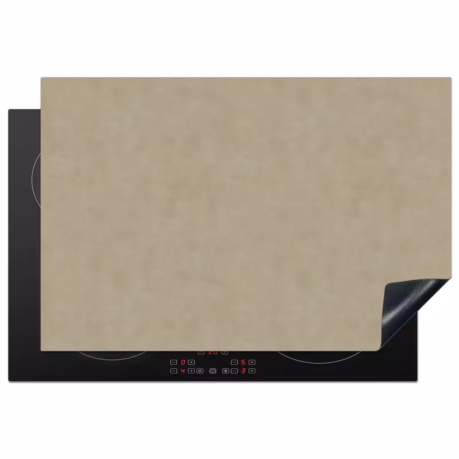 Inductie beschermer - Taupekleur - Gewolkt textuur - Natuurlijk — 1