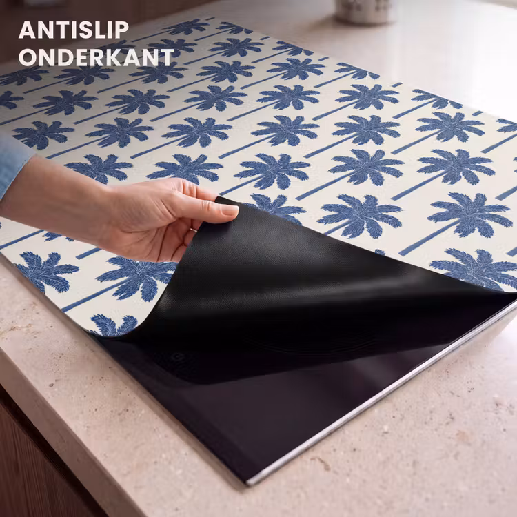 Inductie beschermer - Symmetrisch - Palm - Blauw — 9