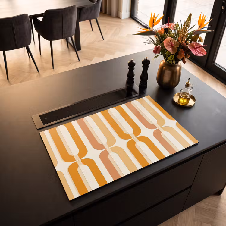 Inductie beschermer - U-vorm - Retro - Oranje — 5