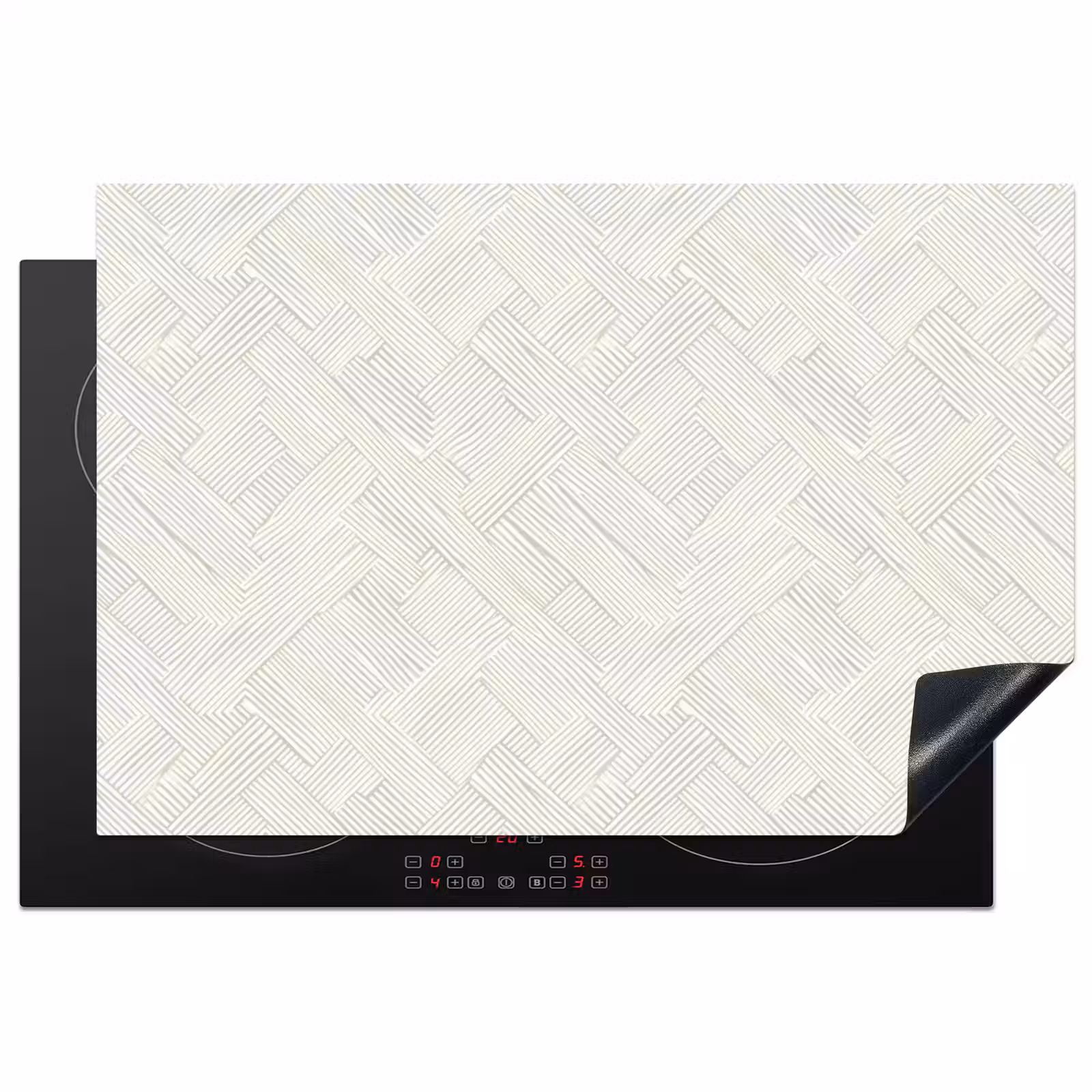 Inductie beschermer - Textuur - Abstract - Beige — 1
