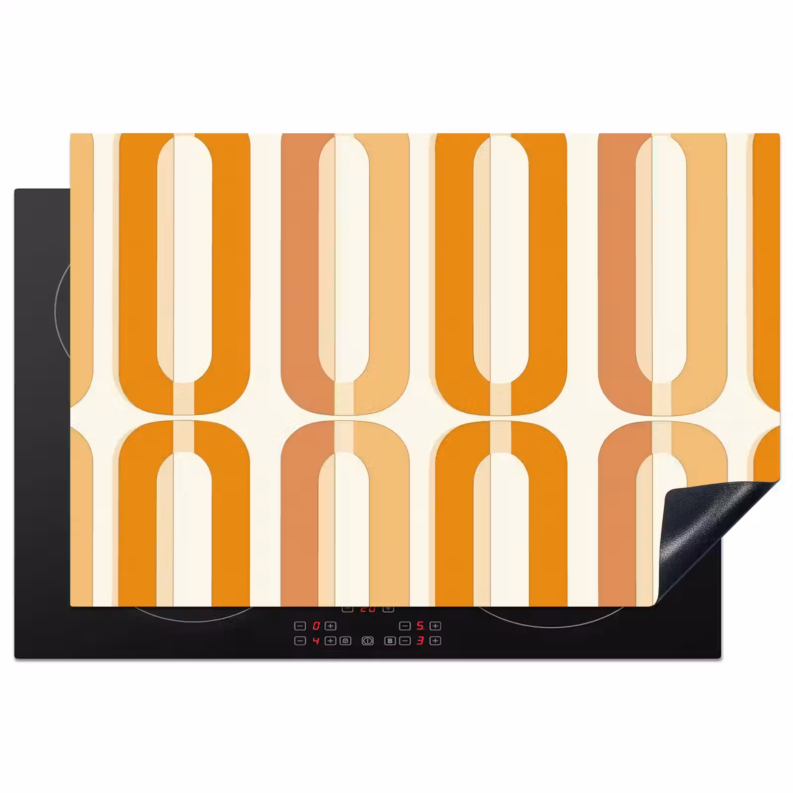 Inductie beschermer - U-vorm - Retro - Oranje — 1