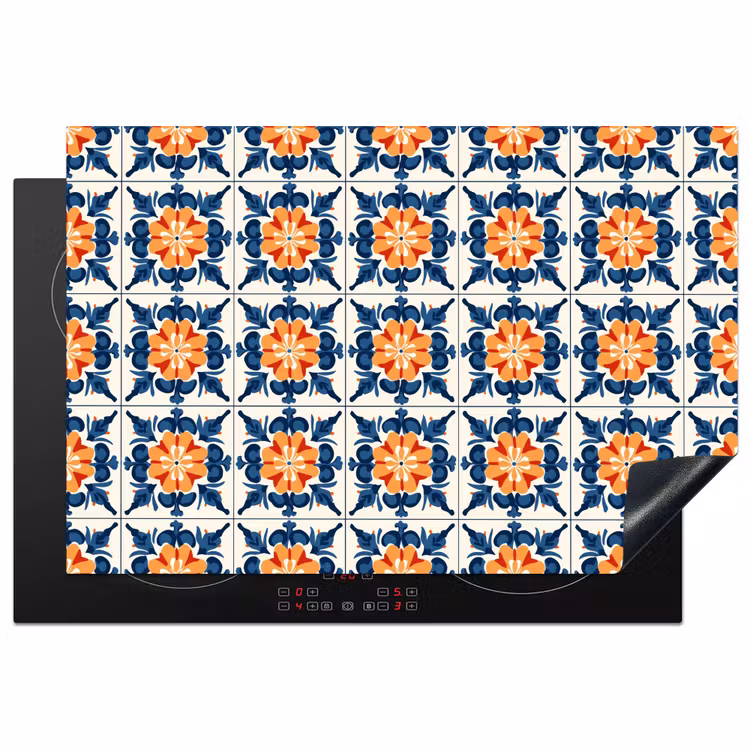 Inductie beschermer - Traditioneel - Tegel - Oranje — 1