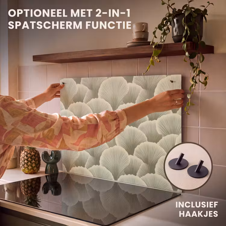 Inductie beschermer - Waaier - Blad - Groen — 10
