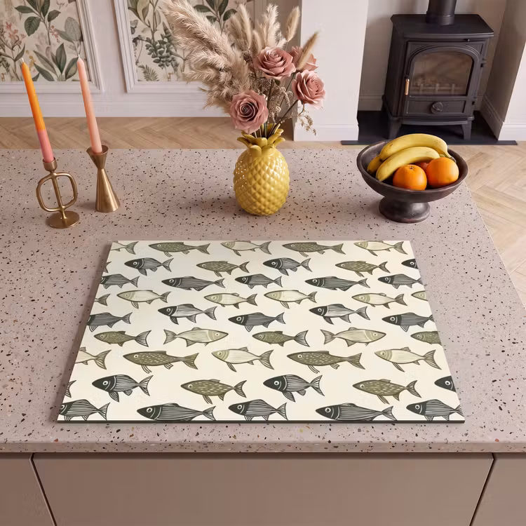 Inductie beschermer - Vissen - Klassiek - Groen — 2