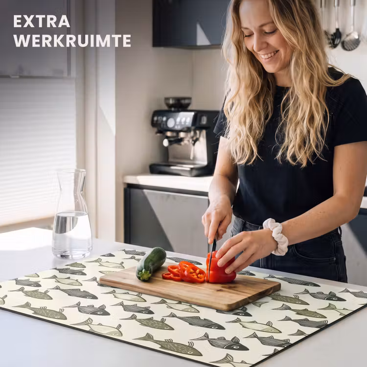 Inductie beschermer - Vissen - Klassiek - Groen — 4